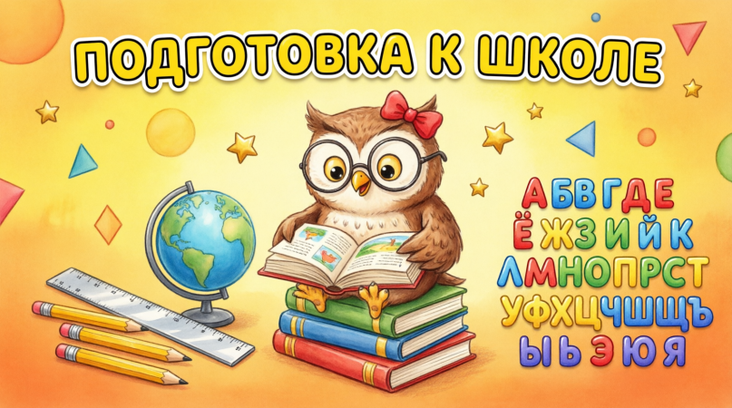 Курс по подготовке к школе (для детей, которые не умеют читать)