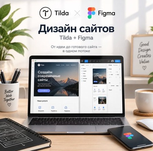 Дизайн сайтов. Tilda + Figma
